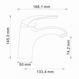 Смеситель для умывальника WasserKraft Rossel 2803