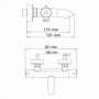 Термостатический смеситель для ванны WasserKraft Berkel 4811 Thermo 