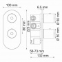 Термостатический смеситель для ванны и душа WasserKraft Berkel 4833 Thermo 