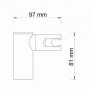 Настенный держатель лейки WasserKraft A008