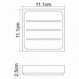 Мыльница WasserKraft Leine K-3829