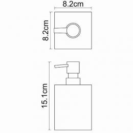 Дозатор для жидкого мыла WasserKraft Leine K-3899