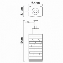 Дозатор для жидкого мыла WasserKraft Main K-4799