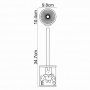 Щетка для унитаза WasserKraft Ammer K-6427