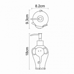 Дозатор для жидкого мыла WasserKraft Lippe K-8199