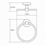 Держатель полотенец WasserKraft Isen K-4060