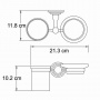 Держатель стакана и мыльницы WasserKraft Isar K-7326