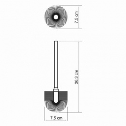 Щетка для унитаза запасная WasserKraft K-026
