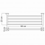 Полка для полотенец WasserKraft Wern K-2511
