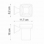Подстаканник одинарный WasserKraft Wern K-2528