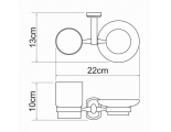 Держатель стакана и мыльницы WasserKraft Oder K-3026