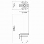 Щетка для унитаза подвесная WasserKraft Oder K-3027