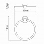 Держатель полотенец WasserKraft Oder K-3060