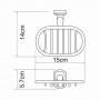 Мыльница решетка WasserKraft Oder K-3069