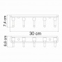 Кронштейн настенный WasserKraft Oder K-3075