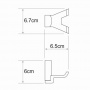 Крючок двойной WasserKraft Leine K-5023DWHITE (ранее К-5023WHITE)