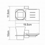 Держатель стакана и мыльницы WasserKraft Exter K-5226