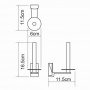 Держатель туалетной бумаги WasserKraft Exter K-5297
