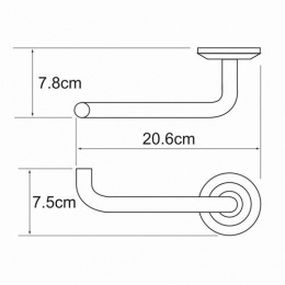 Держатель туалетной бумаги WasserKraft K-6296