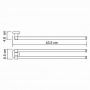 Держатель полотенец двойной WasserKraft Lippe K-6531