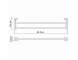 Держатель полотенец двойной WasserKraft Lippe K-6540