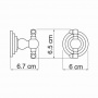 Крючок двойной WasserKraft Ammer K-7023D (ранее К-7023)