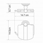 Держатель туалетной бумаги WasserKraft Ammer K-7025