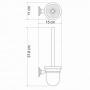 Щетка для унитаза подвесная WasserKraft Ammer K-7027