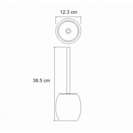 Щетка для унитаза WasserKraft Ruwer K-6727