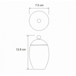 Косметическая емкость WasserKraft Ruwer K-6779