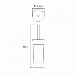 Щетка для унитаза WasserKraft Wern K-7527