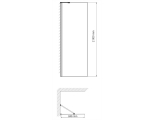 Душевая перегородка WasserKraft Aller 10H07-RP90 Fixed