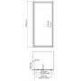 Душевая дверь WasserKraft Salm 27I27