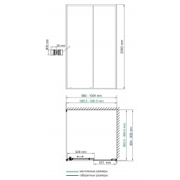Душевой уголок WasserKraft Dill 61S22