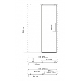 Душевая дверь WasserKraft Alme 15R05