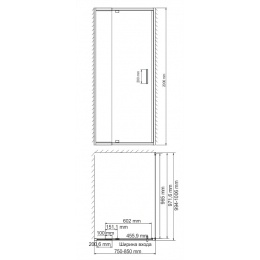 Душевой уголок WasserKraft Berkel 48P29