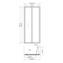 Душевая дверь WasserKraft Weser 78F04