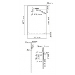 Душевой поддон WasserKraft Main 41T07