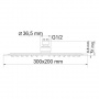 Верхняя душевая насадка WasserKRAFT A069, 30х20