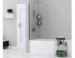 Стеклянная шторка на ванну WasserKraft Berkel 48P01-80