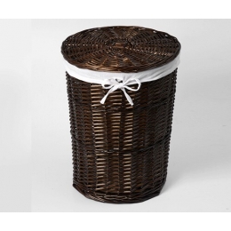 Плетеная корзина для белья с крышкой WasserKraft Еlbe WB-740-M