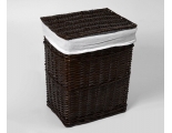 Плетеная корзина для белья с крышкой WasserKraft Isar WB-130-M