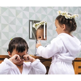 Зеркало с LED-подсветкой, 3-х кратным увеличением WasserKraft K-1007