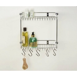 Полка металлическая двойная WasserKraft K-1422