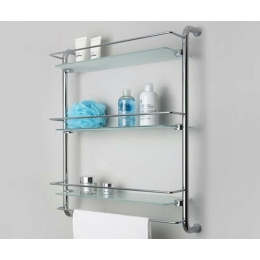 Полка стеклянная тройная WasserKraft K-2033