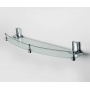 Полка стеклянная с бортиком WasserKraft Leine K-5044 (ранее К-5024)