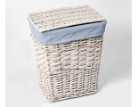 Плетеная корзина для белья с крышкой WasserKraft Lippe WB-450-L