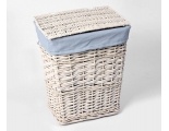 Плетеная корзина для белья с крышкой WasserKraft Lippe WB-450-M