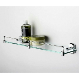 Полка стеклянная с бортиком WasserKraft Oder K-3044