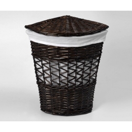 Плетеная корзина для белья с крышкой WasserKraft Salm WB-270-L